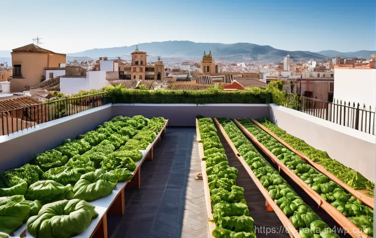 기후 위기 대응을 위한 지역 사회의 역할 - **Prompt:** A vibrant community urban garden thriving on a rooftop in a historic neighborhood of Val...