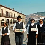 Home 22 기후 위기 해결을 위한 시민 운동의 역사 - **Prompt:** "A historical street scene in a bustling industrial city of late 19th-century Spain, rem...